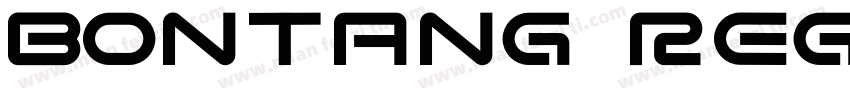 Bontang Regular字体转换